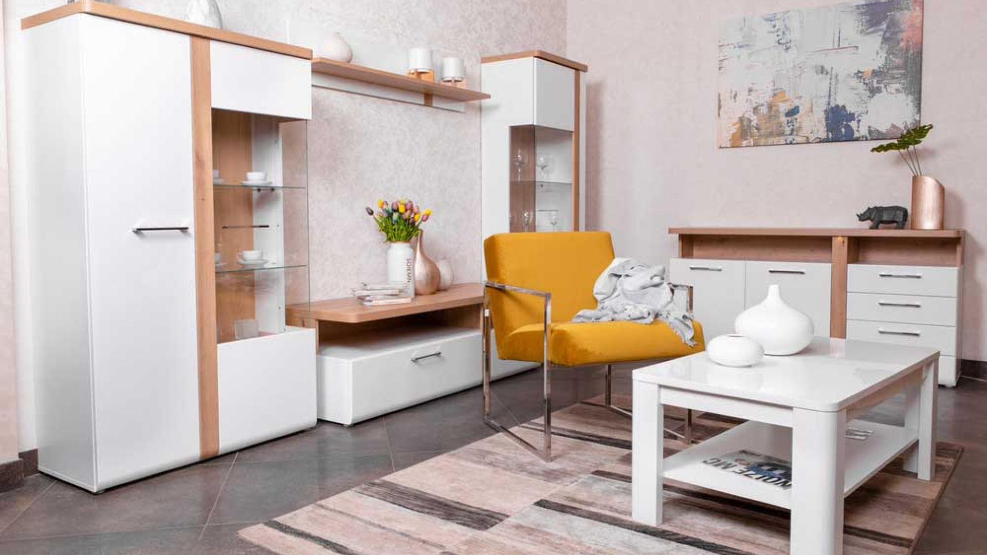 A nappali szekrénysor sokoldalú bútoregyüttes 