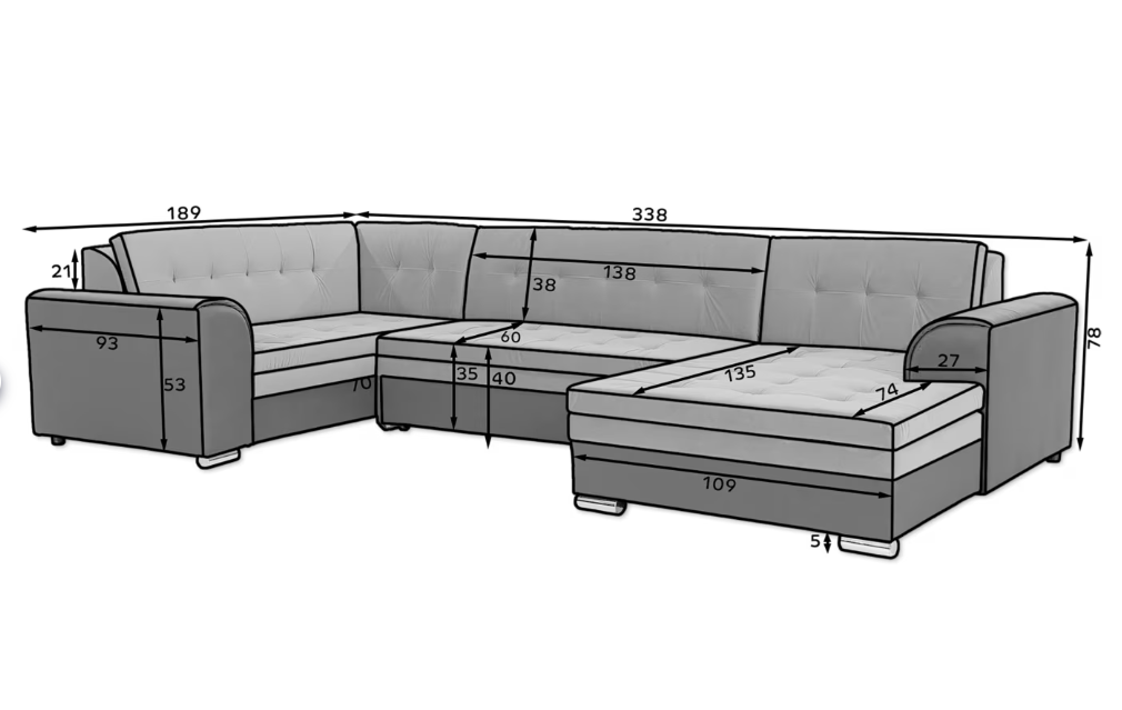 Akciós Damario sarokkanapé +ingyenes kiszállítás