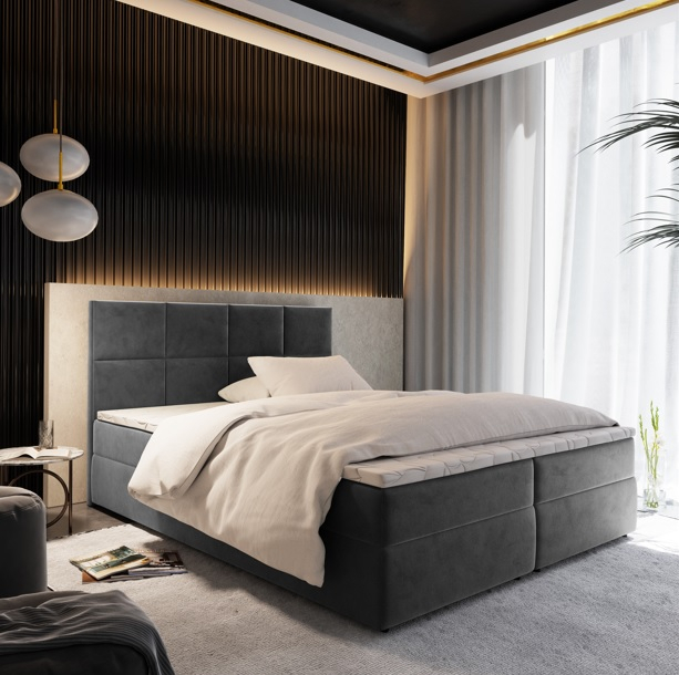Akciós Léna boxspring ágy + ajándék fedőmatrac +ingyenes kiszállítás RR