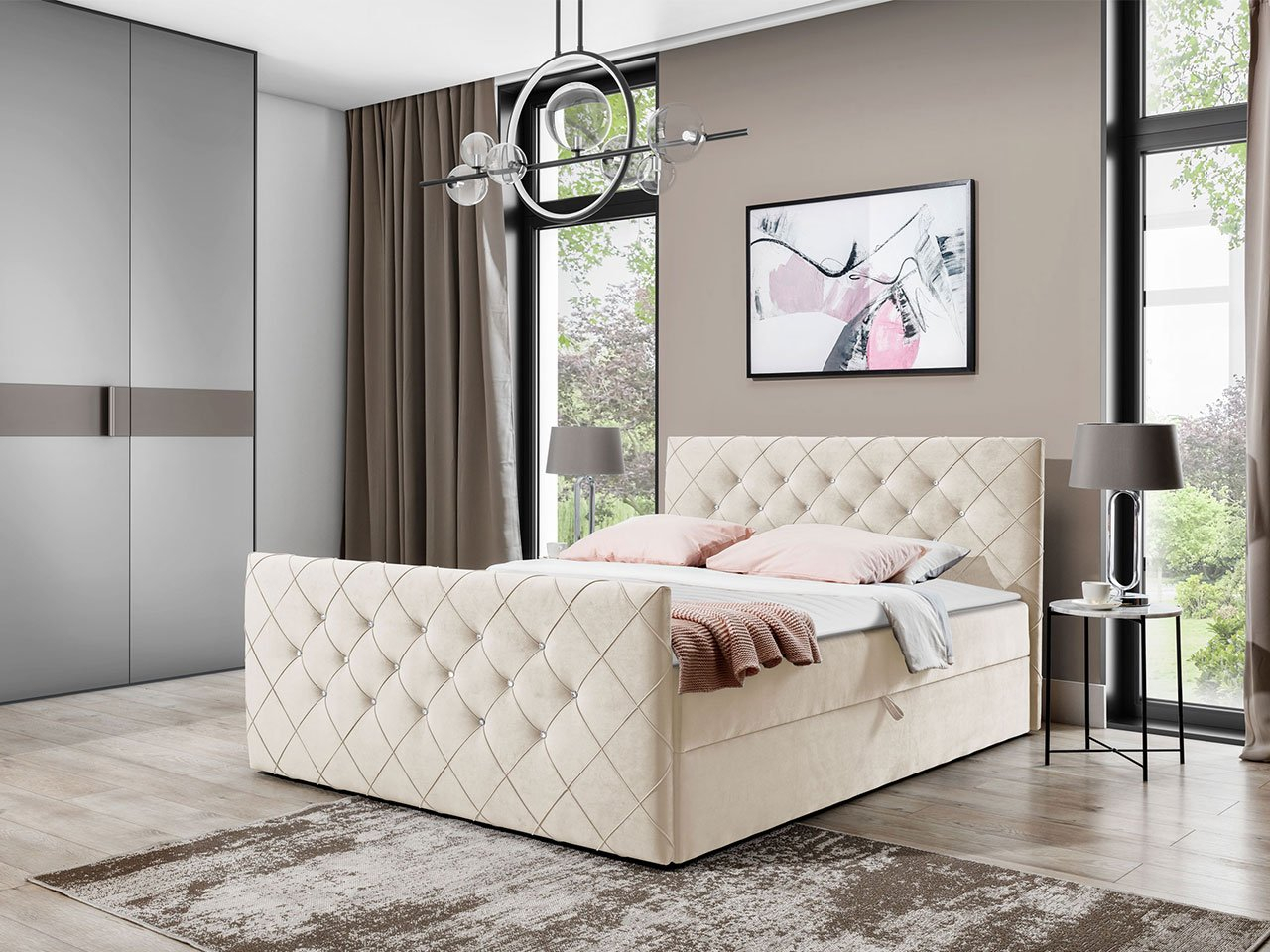 Akciós Divalo boxspring ágy +ajándék fedőmatrac RR