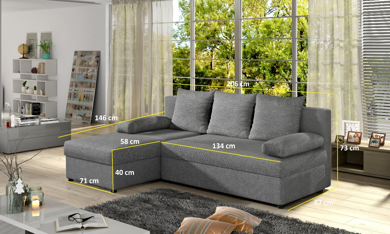 Gino sarokkanapé RR