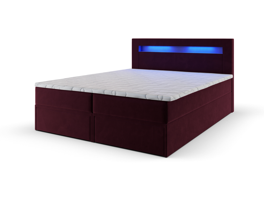 Akciós Land boxspring ágy +ajándék fedőmatrac +ingyenes kiszállítás RR