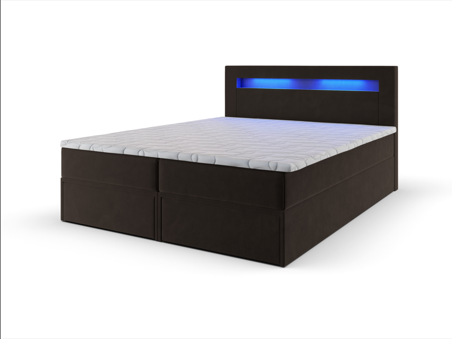 Akciós Land boxspring ágy +ajándék fedőmatrac +ingyenes kiszállítás RR