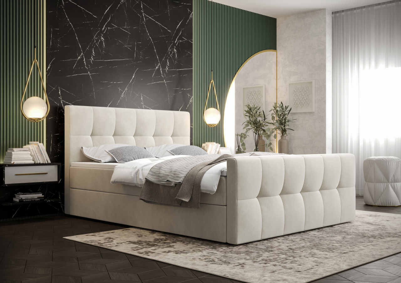 Akciós Manhattan boxspring ágy +ajándék fedőmatrac +ingyenes kiszállítás RR