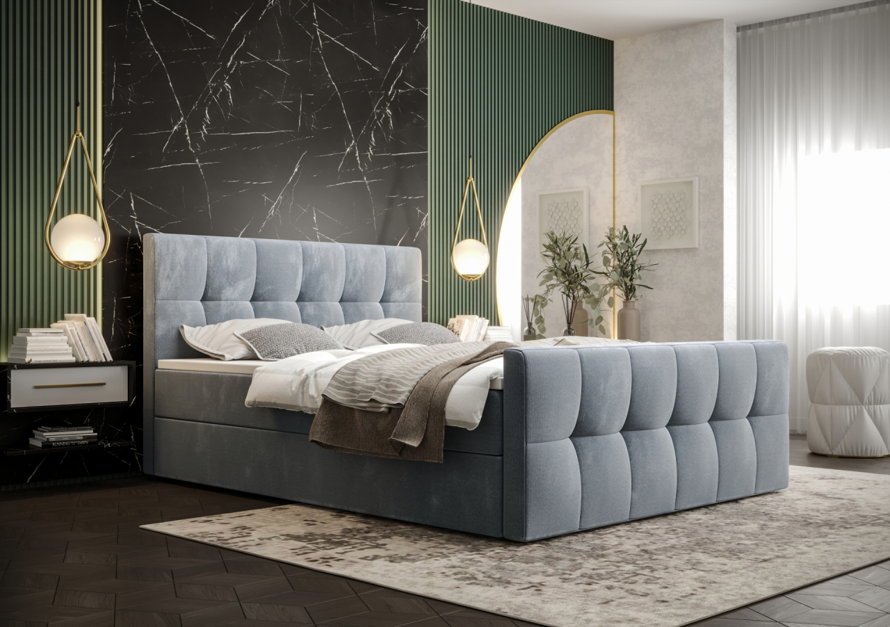 Akciós Manhattan boxspring ágy +ajándék fedőmatrac +ingyenes kiszállítás RR