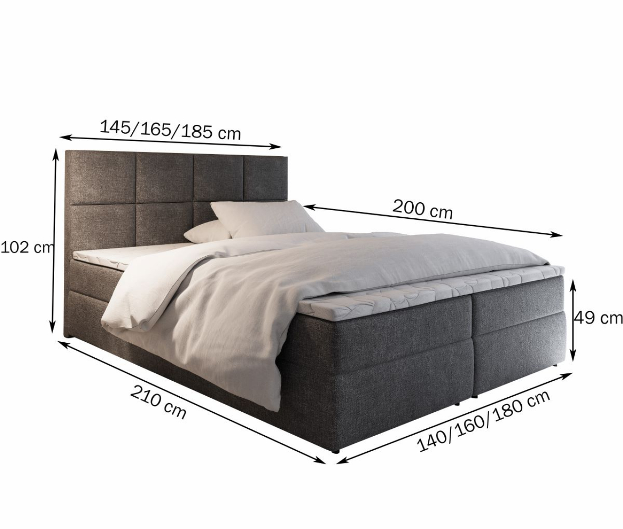Akciós Léna boxspring ágy + ajándék fedőmatrac +ingyenes kiszállítás RR