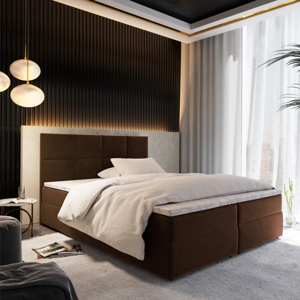 Akciós Léna boxspring ágy + ajándék fedőmatrac +ingyenes kiszállítás RR