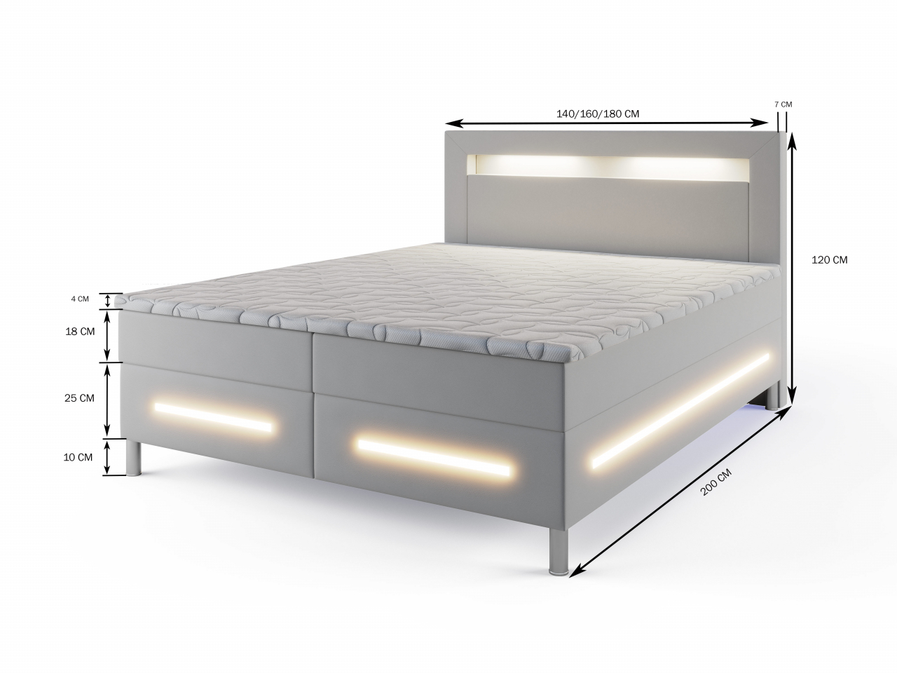 Akciós Benz boxspring ágy +ajándék fedőmatrac +ingyenes kiszállítás RR