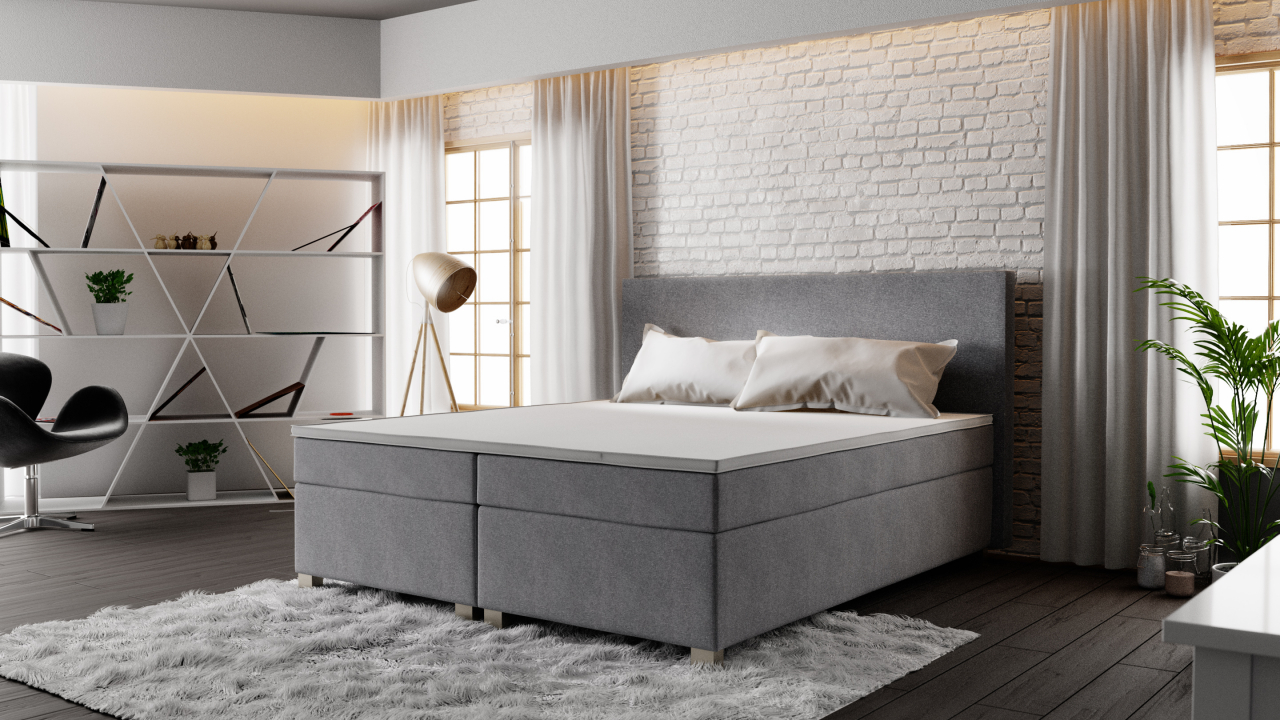 Akciós Simple boxspring ágy + ajándék fedőmatrac