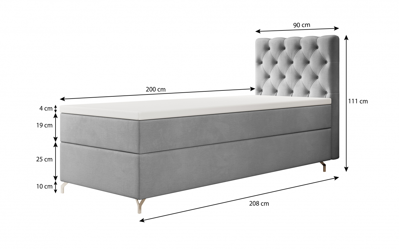 Akciós Chester boxspring heverő +ajándék fedőmatrac  +ingyenes kiszállítás RR