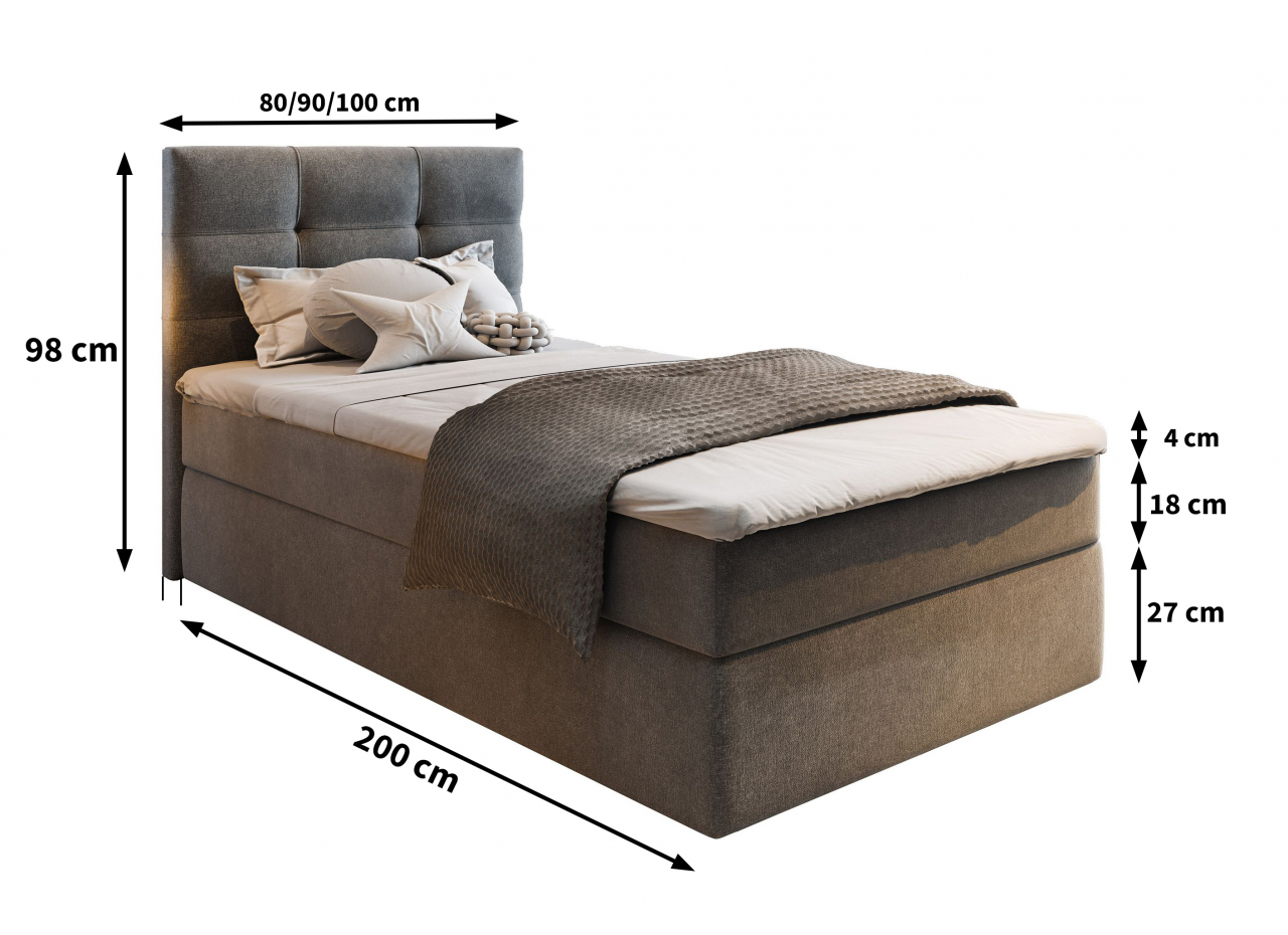 Akciós Glos boxspring heverő +ajándék fedőmatrac +ingyenes kiszállítás