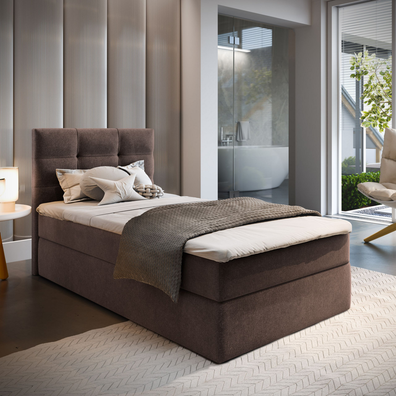 Akciós Glos boxspring heverő +ajándék fedőmatrac +ingyenes kiszállítás