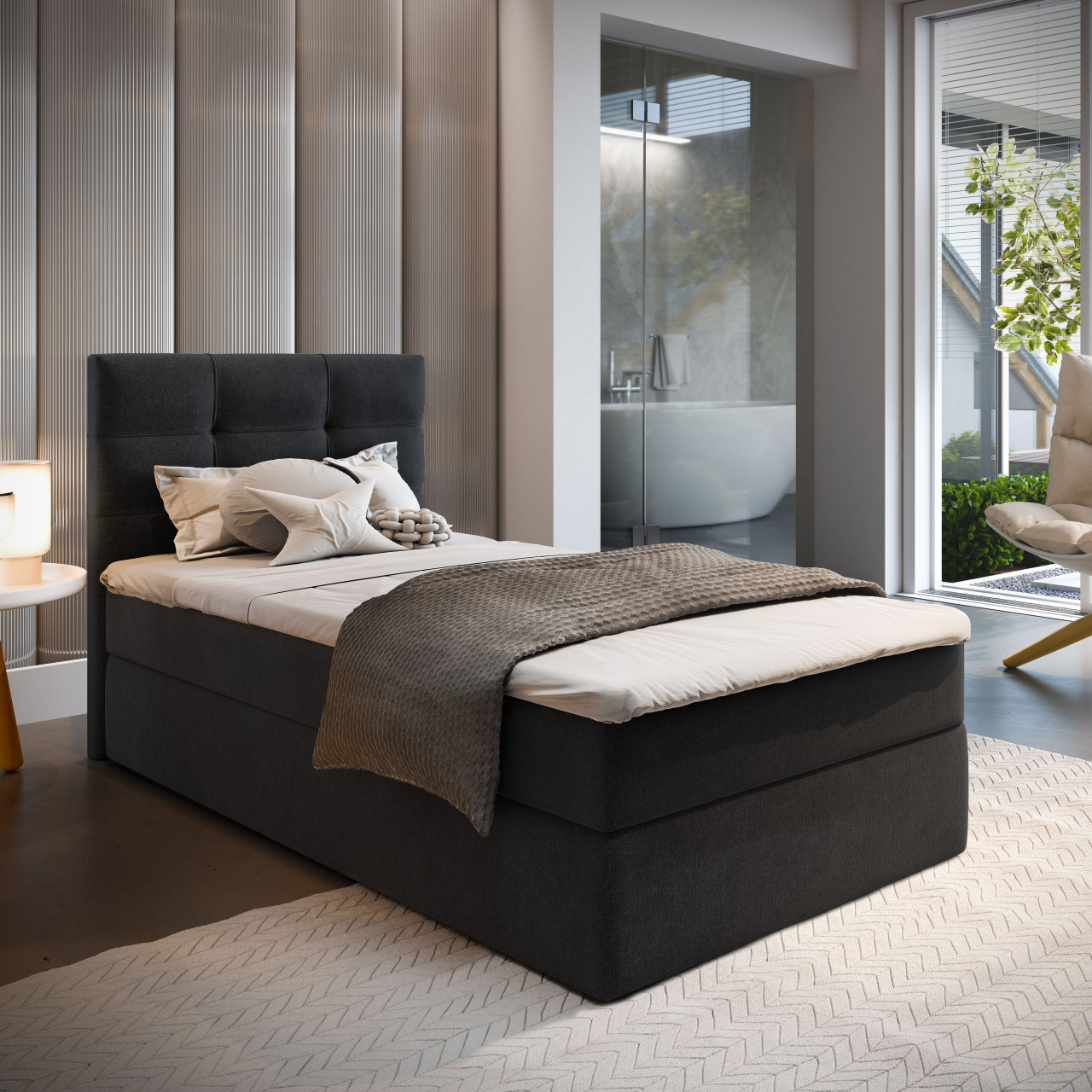 Akciós Glos boxspring heverő +ajándék fedőmatrac +ingyenes kiszállítás