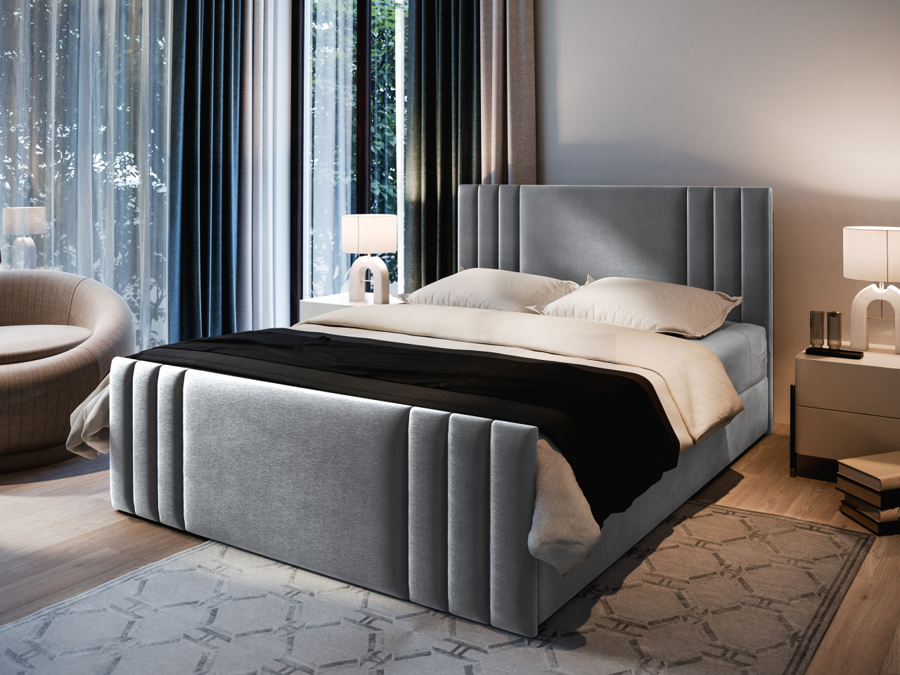 Akciós Kanes boxspring ágy + ajándék fedőmatrac + ingyenes kiszállítás