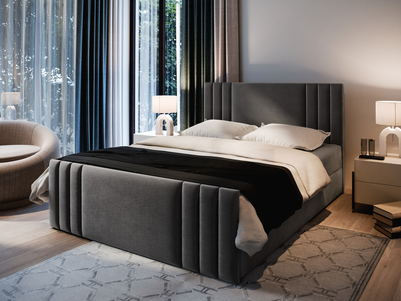Akciós Kanes boxspring ágy + ajándék fedőmatrac + ingyenes kiszállítás