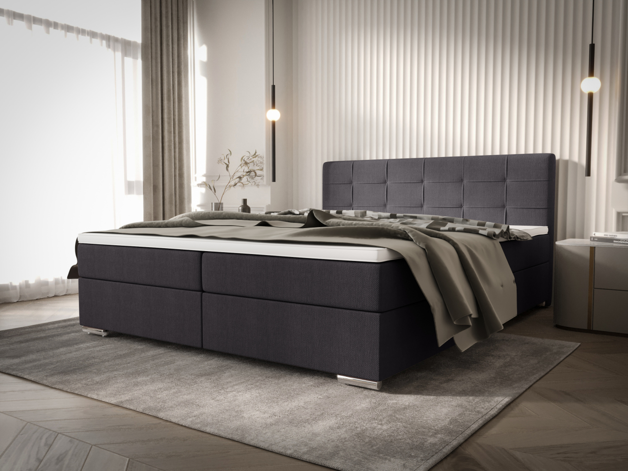 Akciós Zako1 boxspring ágy  +ajándék fedőmatrac +ingyenes kiszállítás