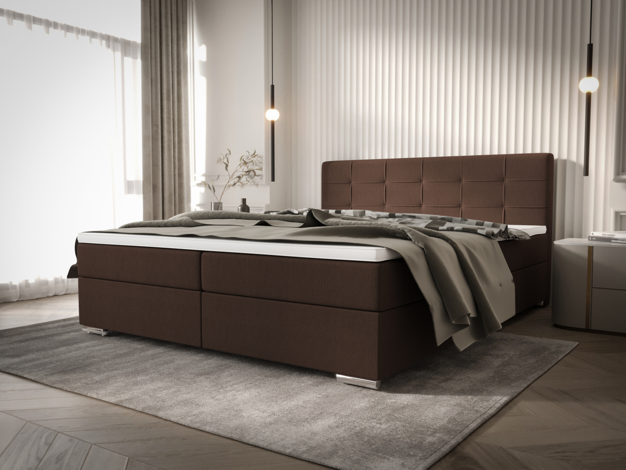 Akciós Zako1 boxspring ágy  +ajándék fedőmatrac +ingyenes kiszállítás