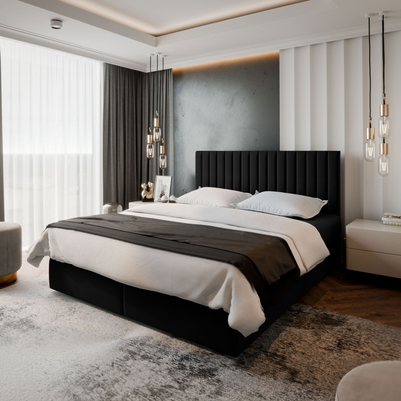 Akciós Bresel boxspring ágy +ajándék fedőmatrac +ingyenes kiszállítás RR