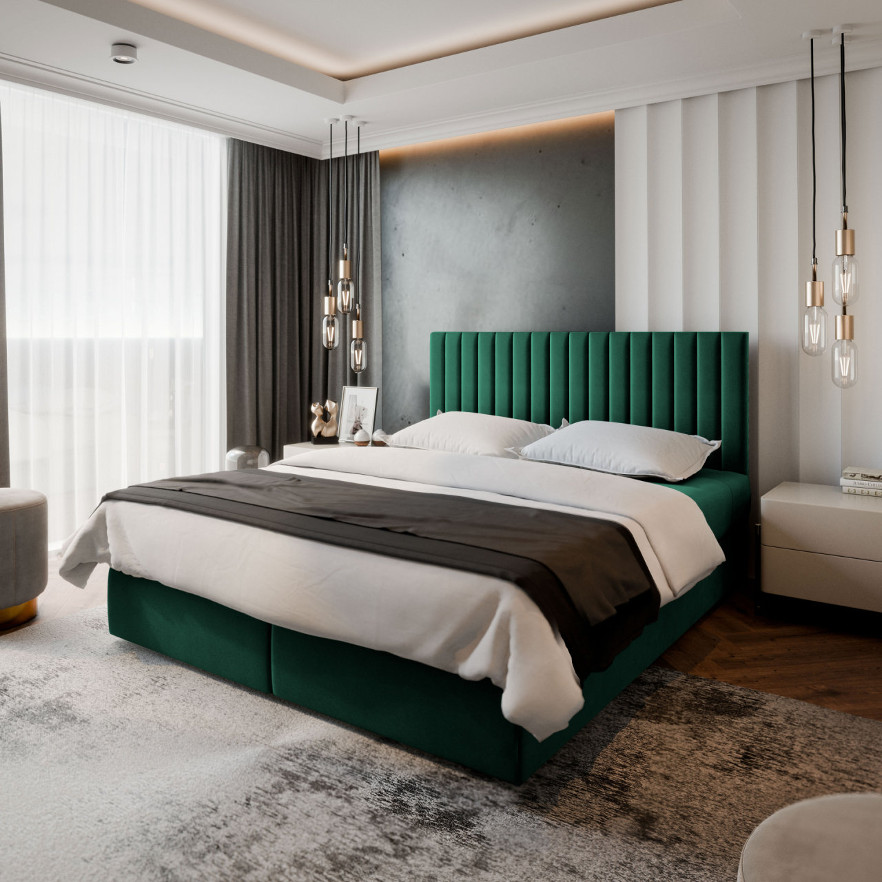 Akciós Bresel boxspring ágy +ajándék fedőmatrac +ingyenes kiszállítás RR