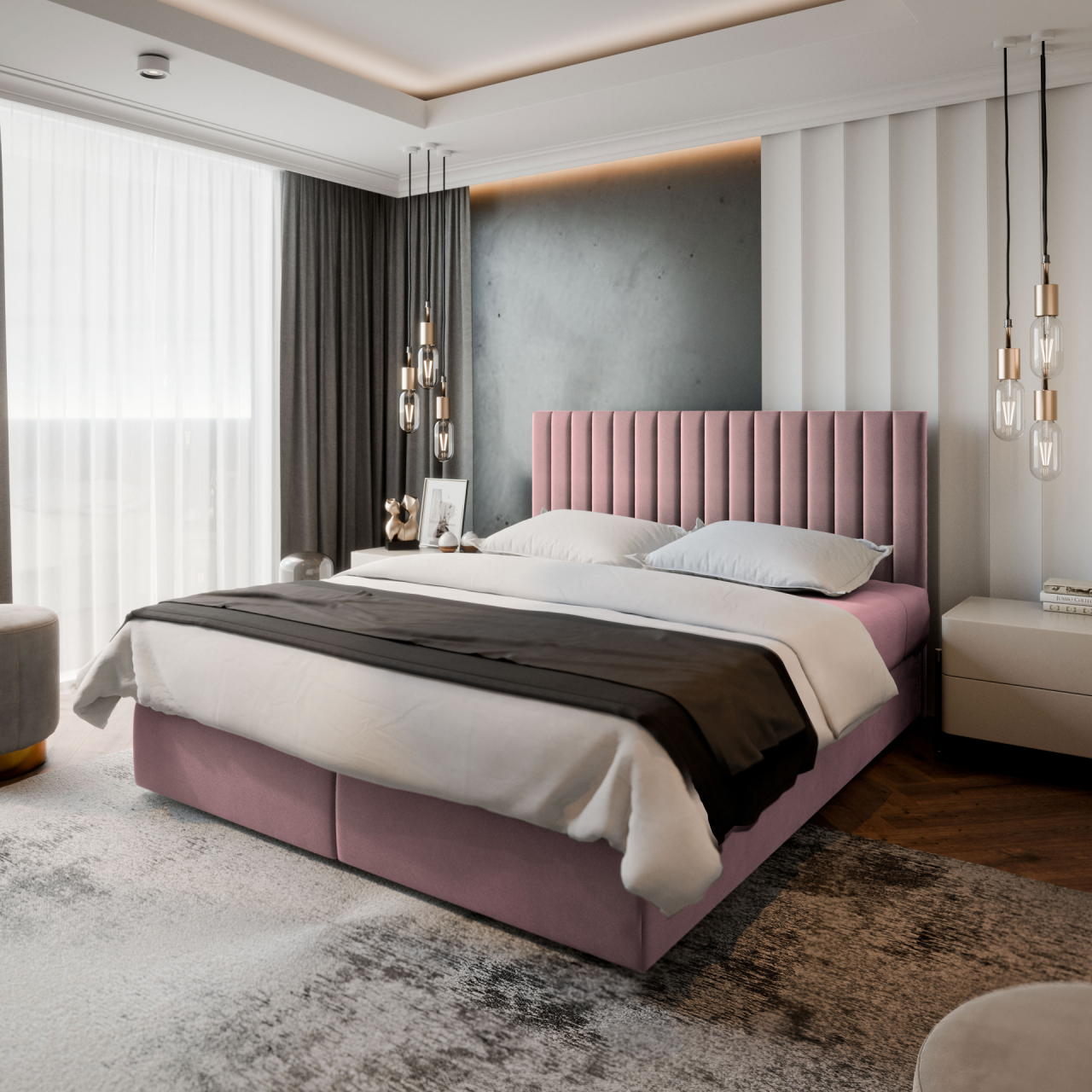 Akciós Bresel boxspring ágy +ajándék fedőmatrac +ingyenes kiszállítás RR