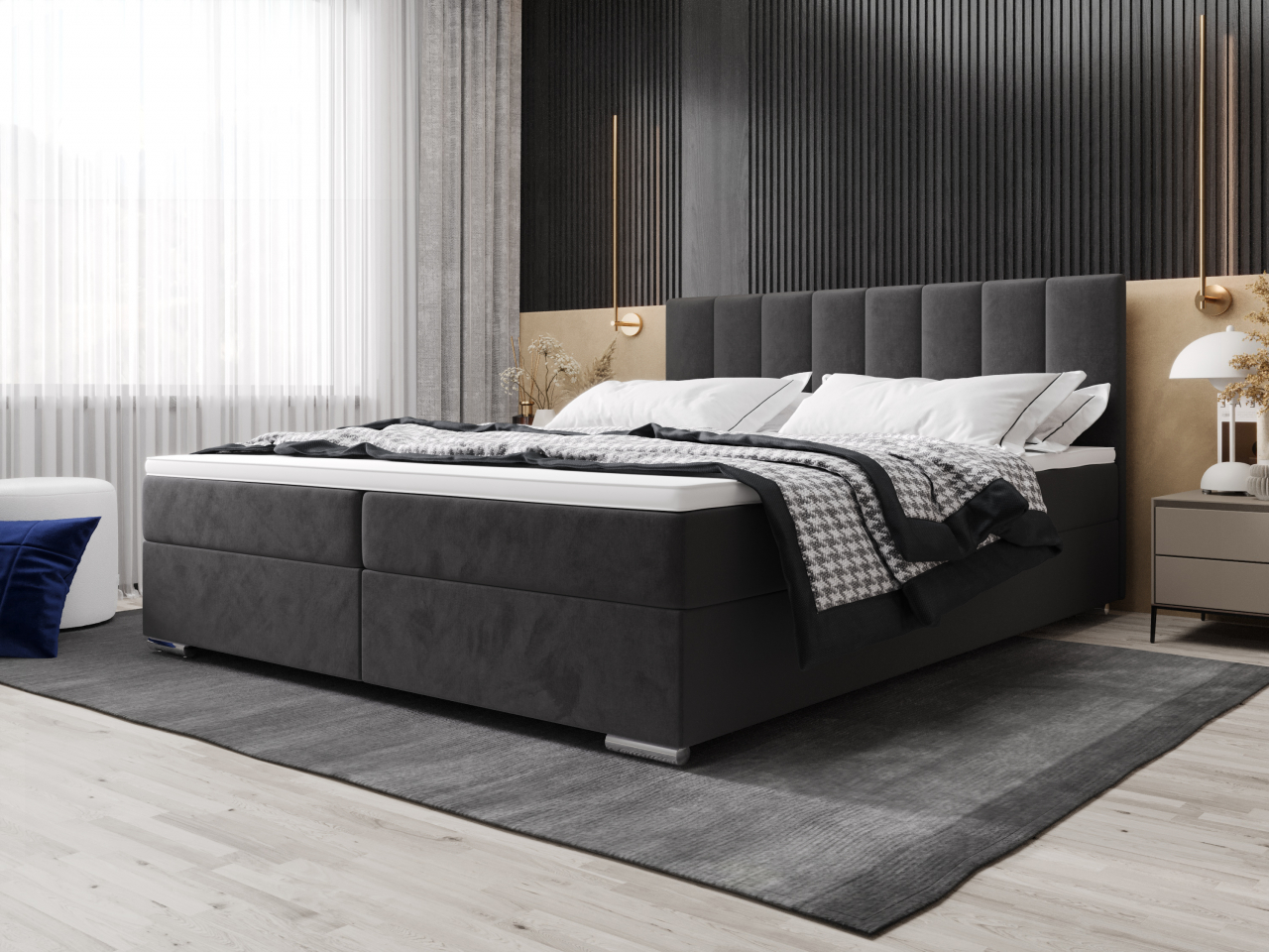 Akciós Zako2 boxspring ágy  +ajándék fedőmatrac +ingyenes kiszállítás