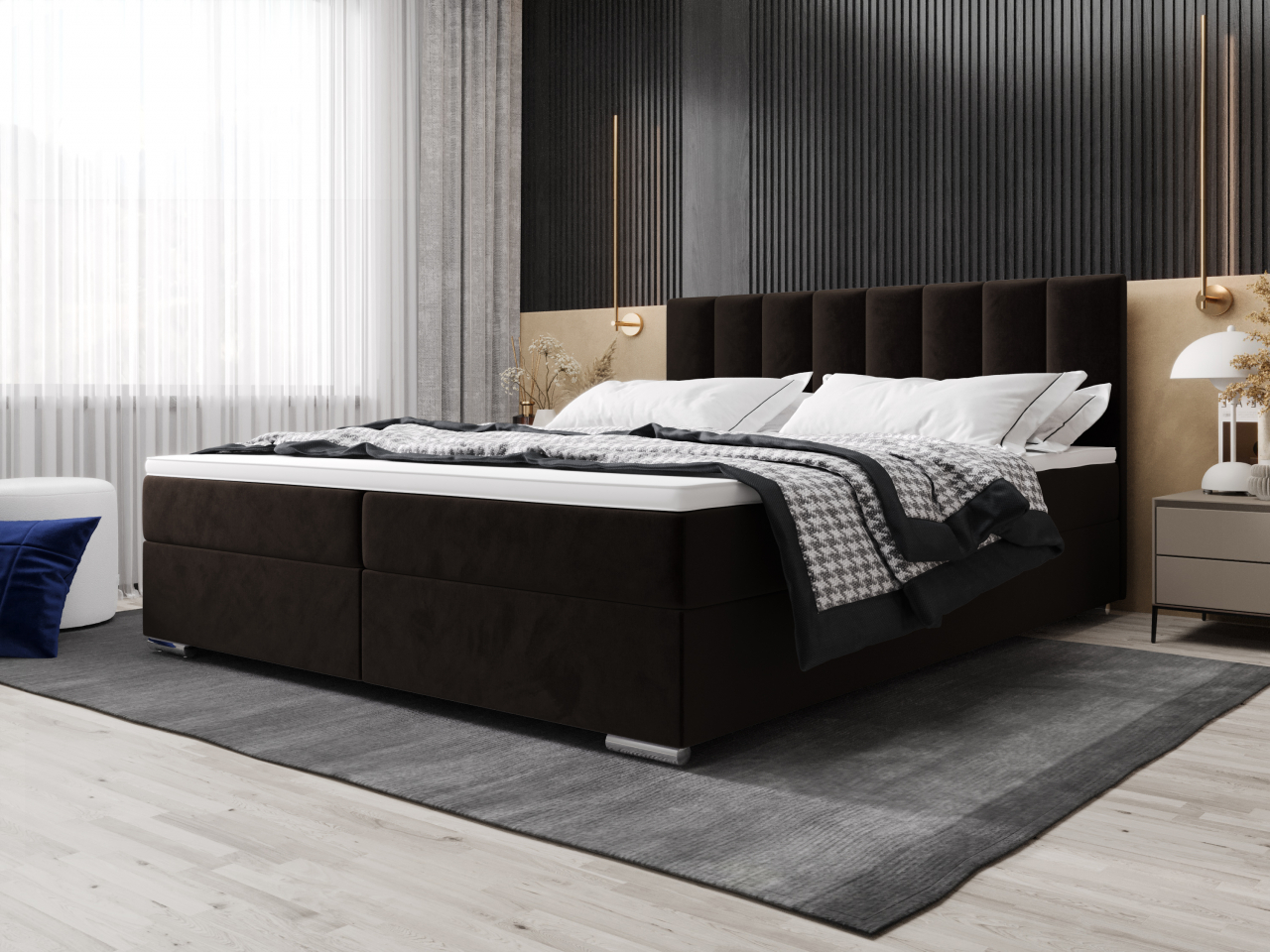 Akciós Zako2 boxspring ágy  +ajándék fedőmatrac +ingyenes kiszállítás
