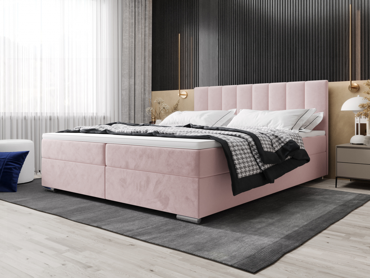 Akciós Zako2 boxspring ágy  +ajándék fedőmatrac +ingyenes kiszállítás