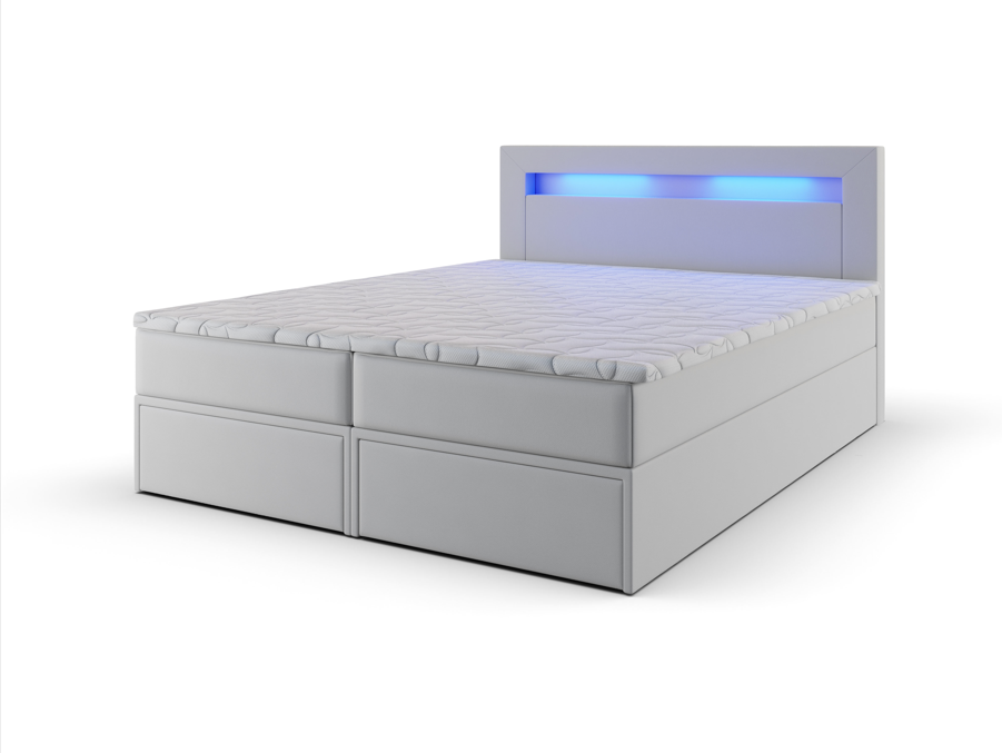 Akciós Land boxspring ágy +ajándék fedőmatrac +ingyenes kiszállítás RR