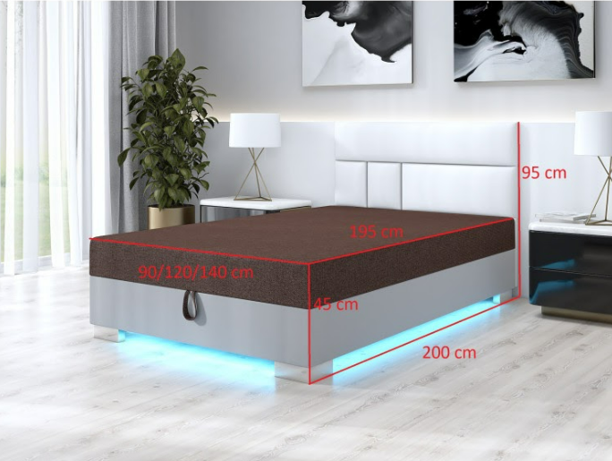 Akciós Astrid 120 cm franciaágy +ingyenes kiszállítás RR