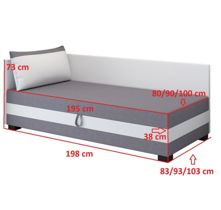 Akciós Ilia Plus saroktámlás heverő +ingyenes kiszállítás RR