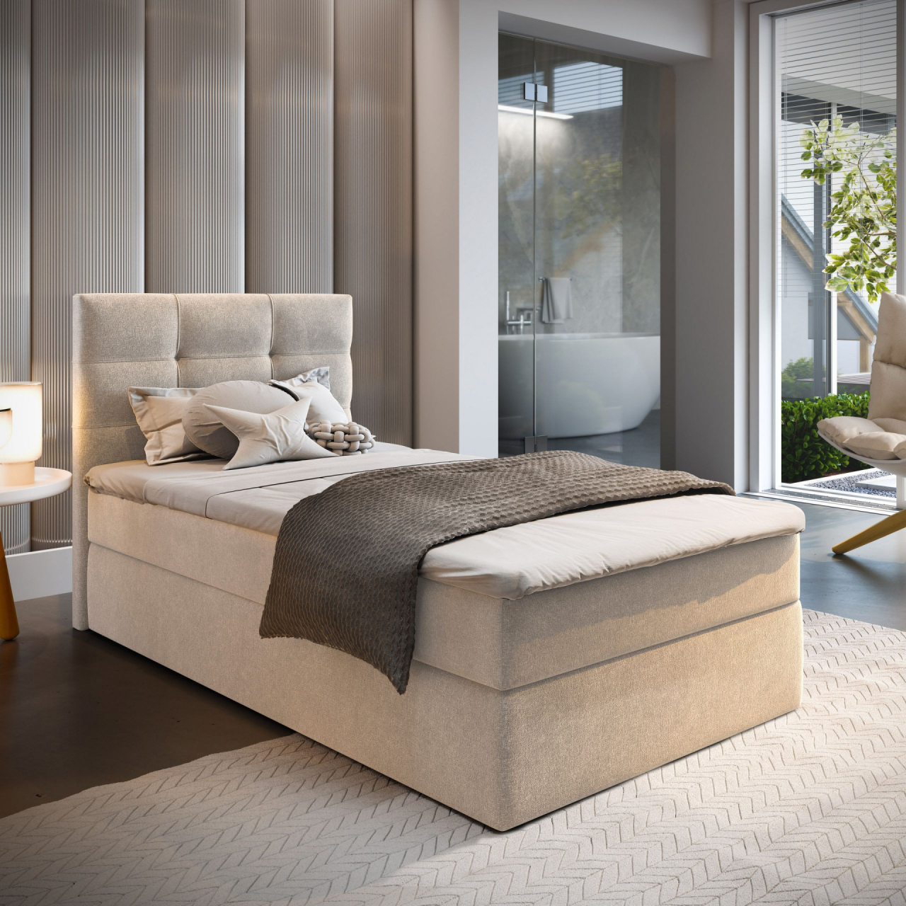 Akciós Glos boxspring heverő +ajándék fedőmatrac +ingyenes kiszállítás RR