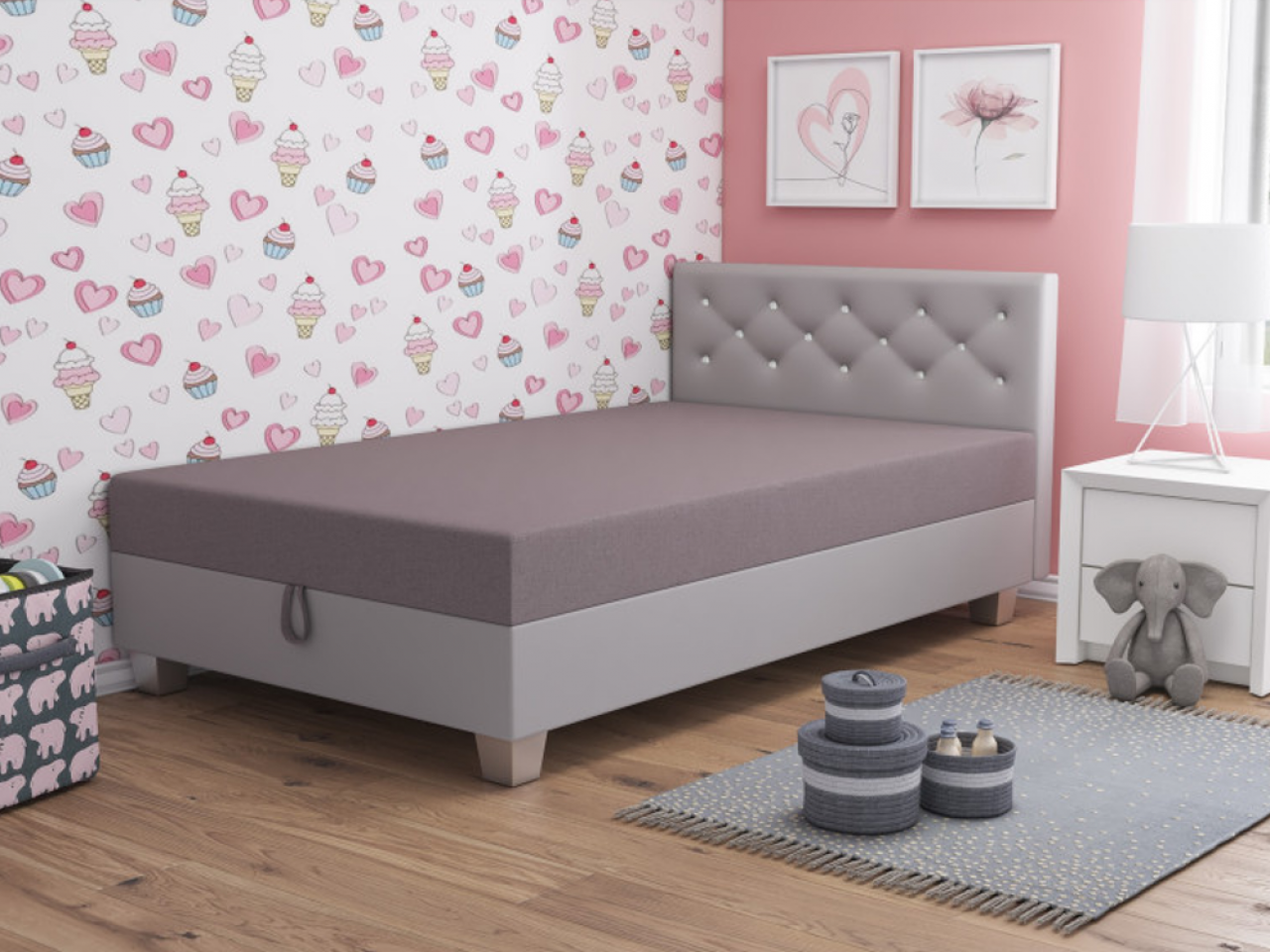 Akciós Lady 120 cm franciaágy +ingyenes kiszállítás 