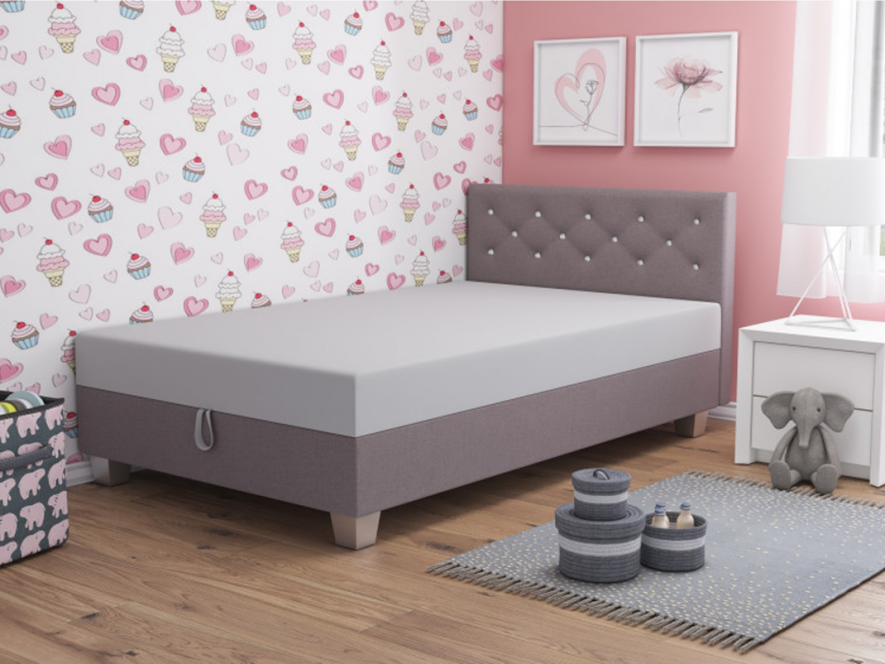 Akciós Lady 120 cm franciaágy +ingyenes kiszállítás 