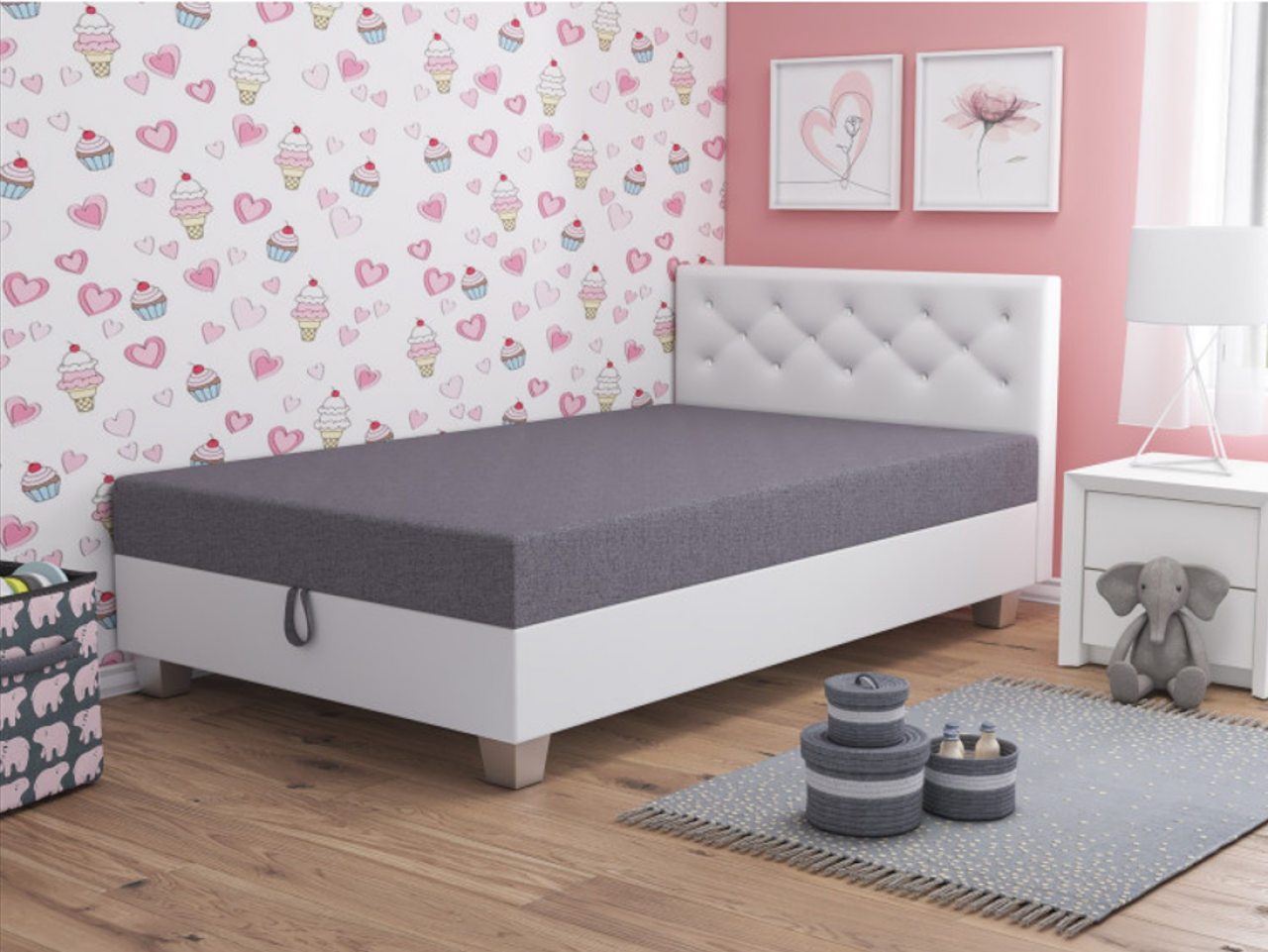 Akciós Lady 120 cm franciaágy +ingyenes kiszállítás 