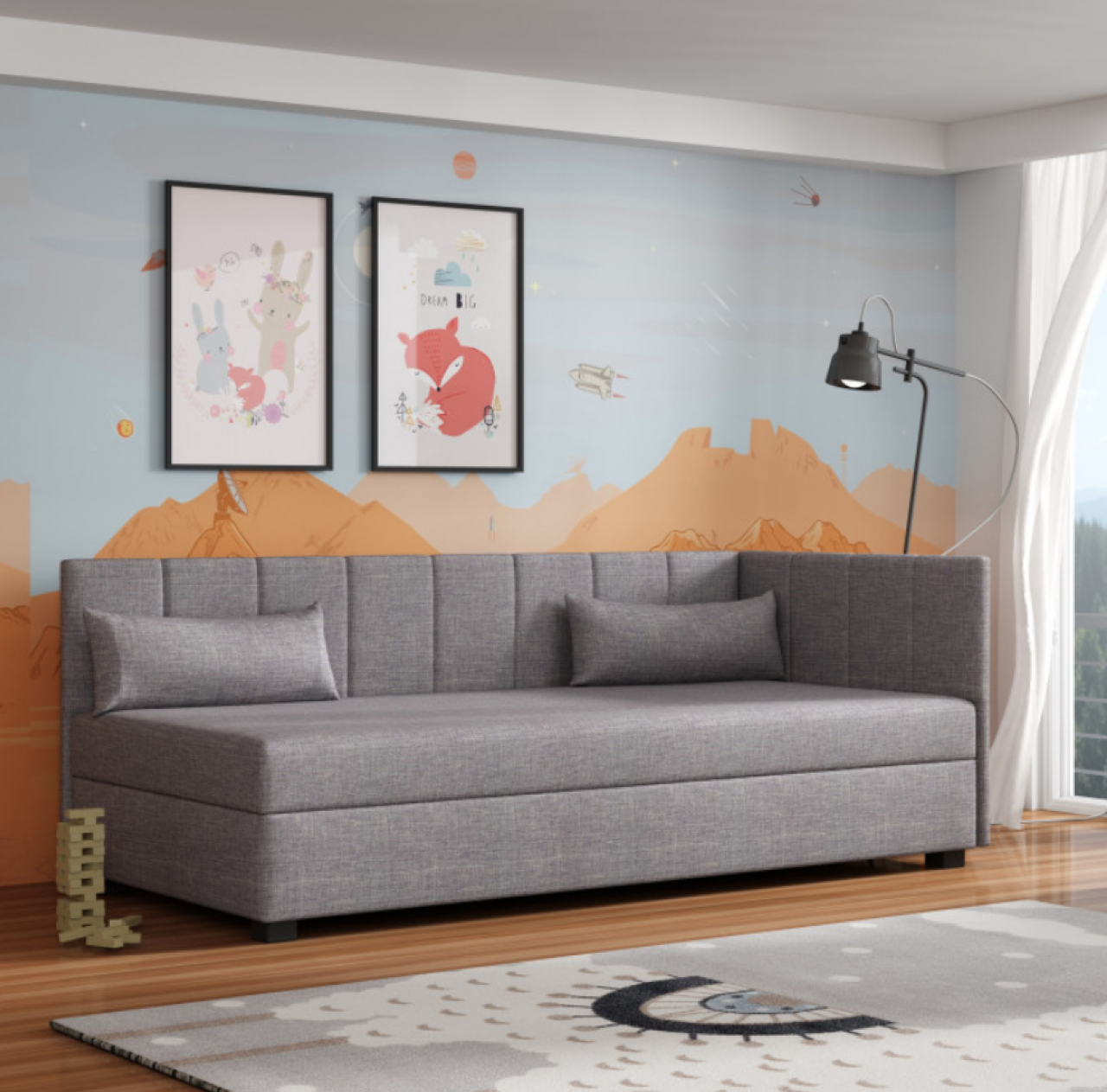 Akciós Adel Plus saroktámlás heverő Monolith +ingyenes kiszállítás RR