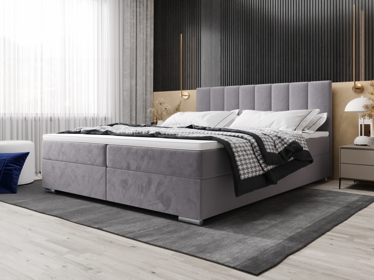 Akciós Zako2 boxspring ágy +ajándék fedőmatrac +ingyenes kiszállítás RR