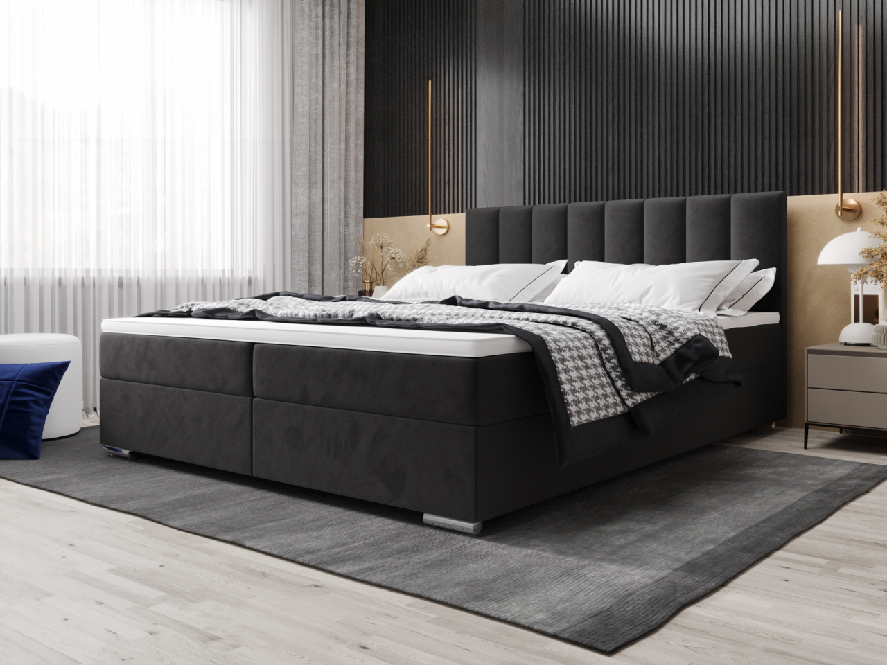 Akciós Zako2 boxspring ágy +ajándék fedőmatrac +ingyenes kiszállítás RR