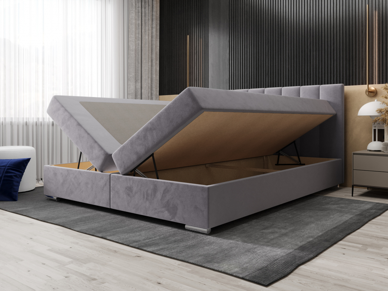 Akciós Zako2 boxspring ágy +ajándék fedőmatrac +ingyenes kiszállítás RR