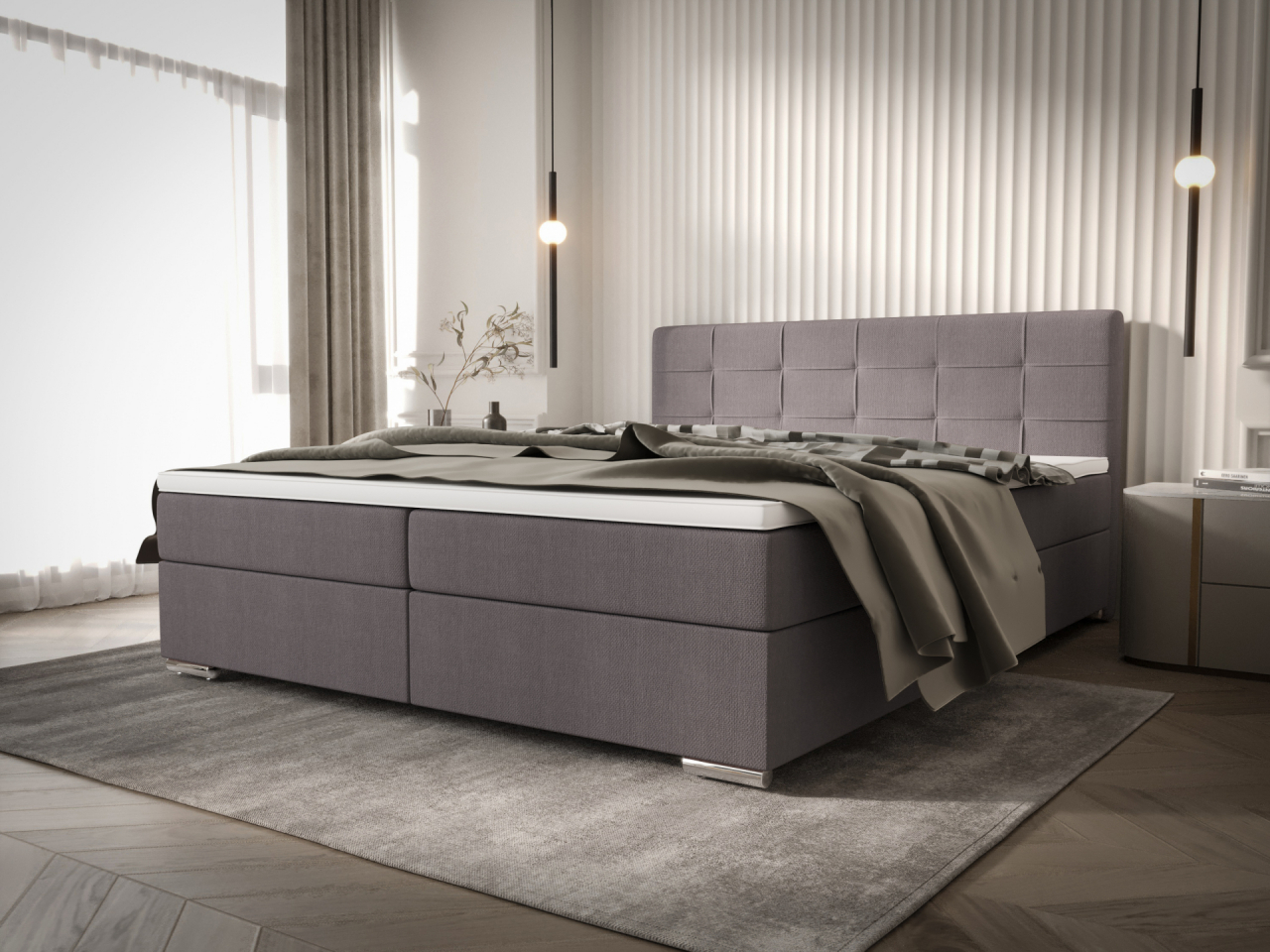 Akciós Zako1 boxspring ágy +ajándék fedőmatrac +ingyenes kiszállítás RR