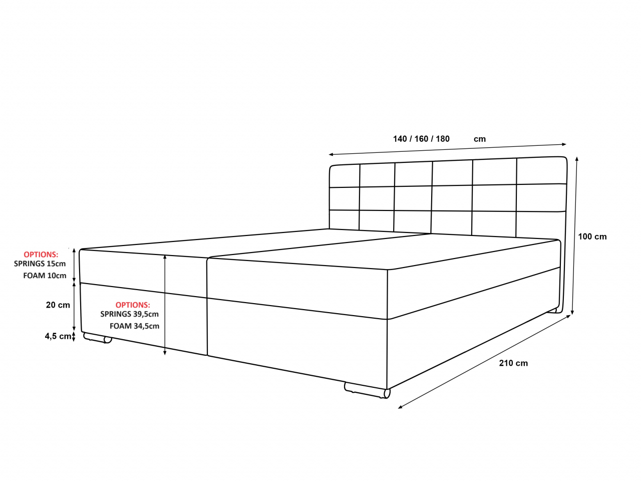 Akciós Zako1 boxspring ágy +ajándék fedőmatrac +ingyenes kiszállítás RR
