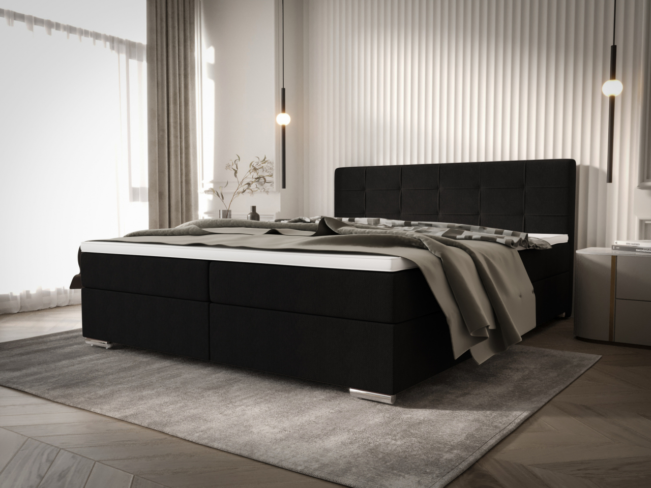 Akciós Zako1 boxspring ágy +ajándék fedőmatrac +ingyenes kiszállítás RR
