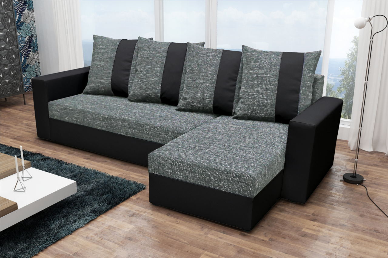 Akciós Prága L sarokkanapé +ajándék párnák +ingyenes kiszállítás RR