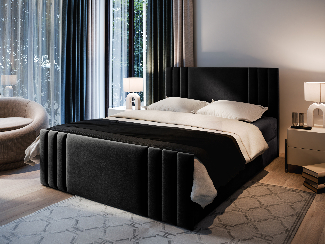 Akciós Kanes boxspring ágy + ajándék fedőmatrac + ingyenes kiszállítás RR