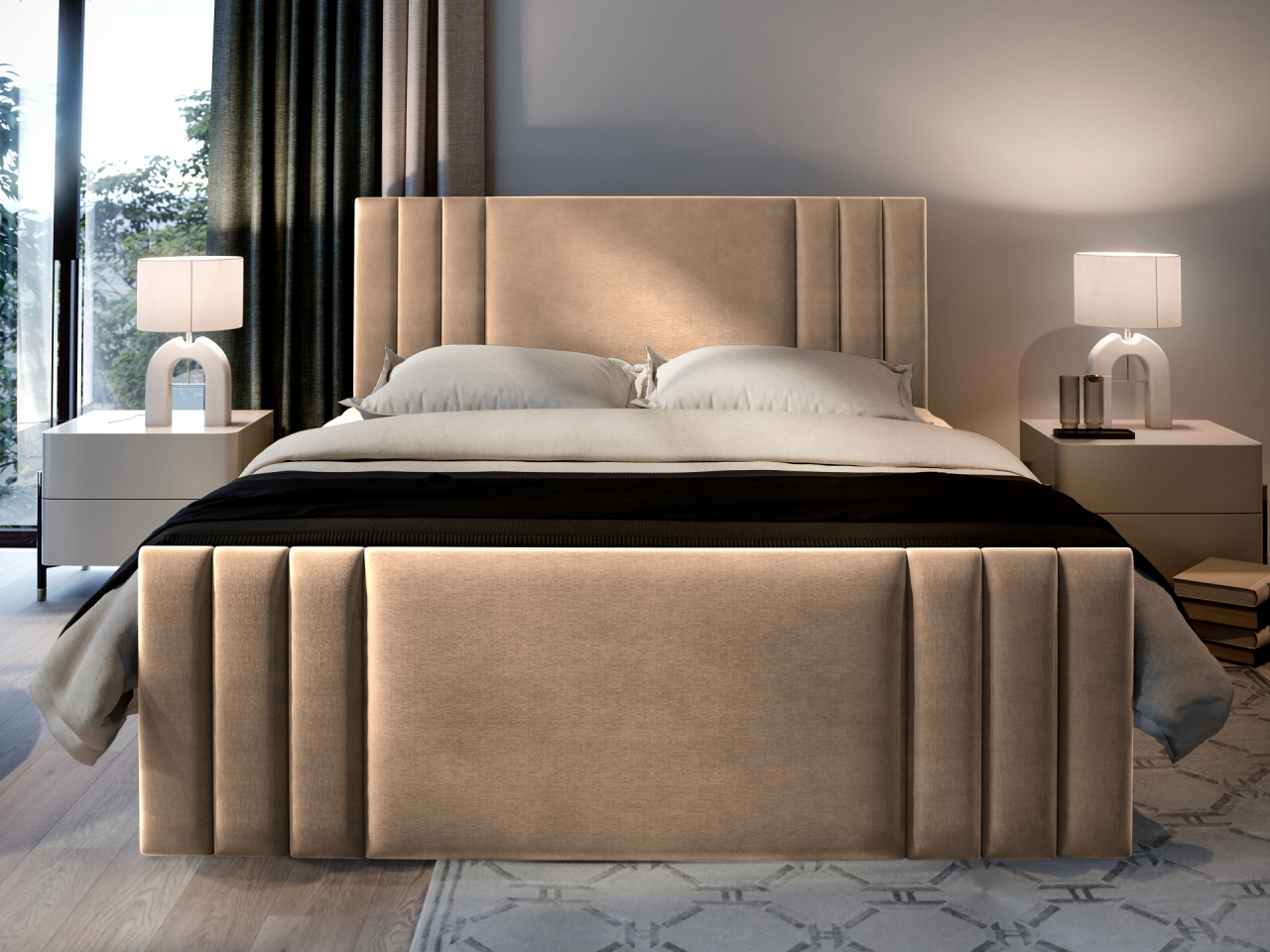 Akciós Kanes boxspring ágy + ajándék fedőmatrac + ingyenes kiszállítás RR