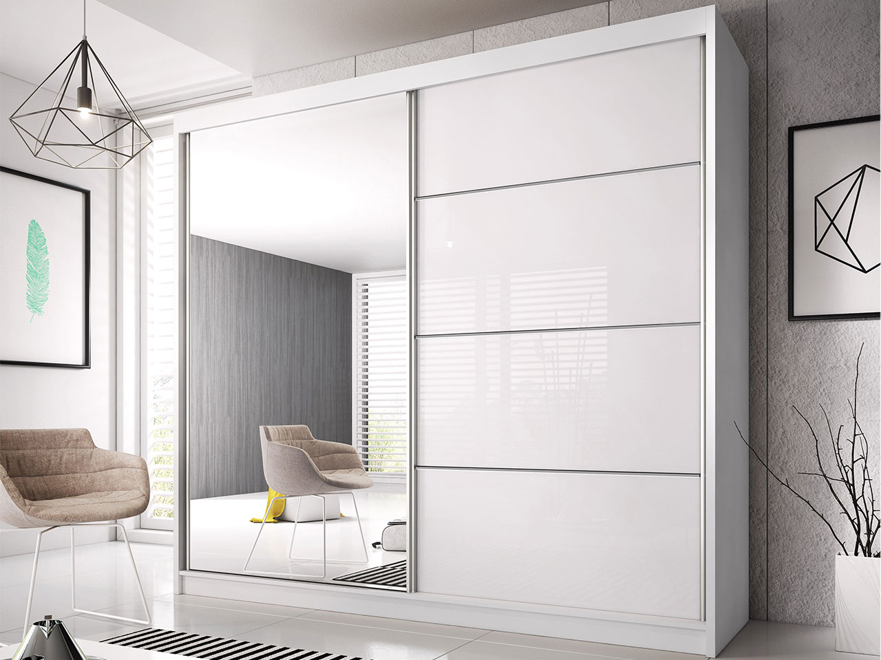 Akciós Multi35 203 cm gardróbszekrény +ingyenes kiszállítás