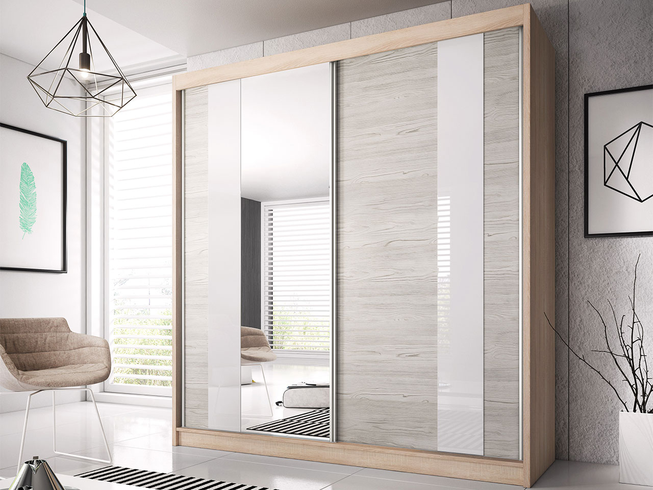 Akciós Multi32 183 cm  gardróbszekrény +ingyenes kiszállítás