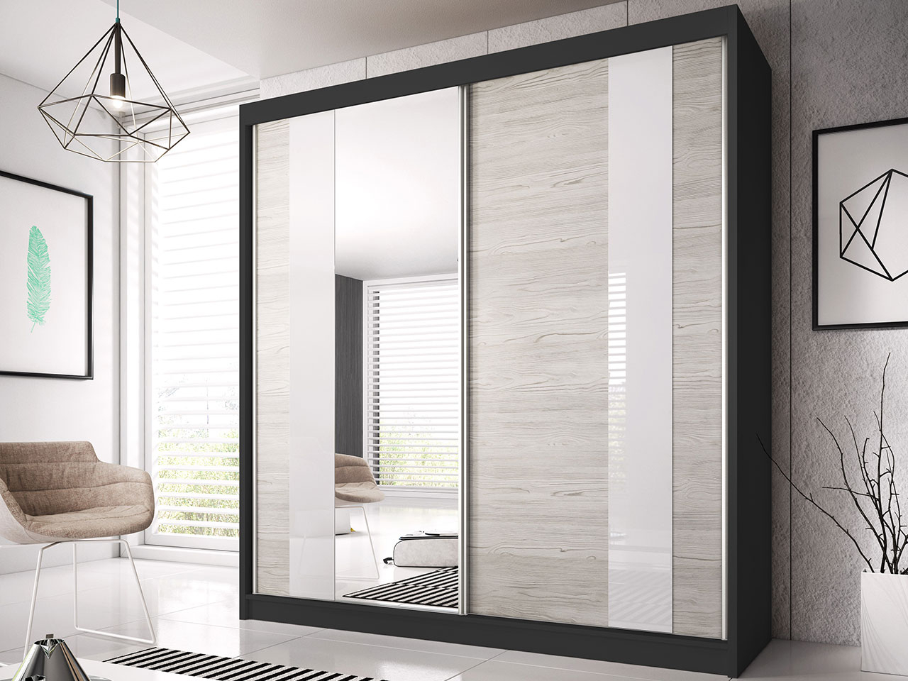 Akciós Multi32 203 cm gardróbszekrény +ingyenes kiszállítás