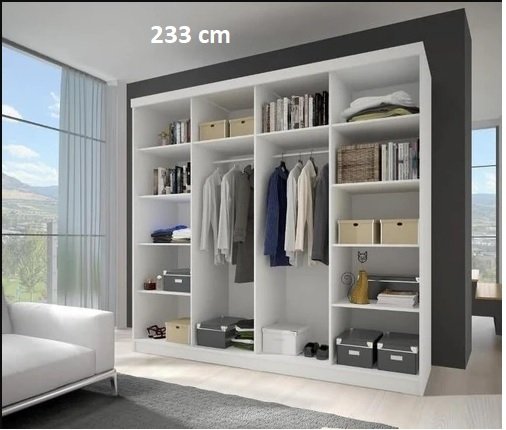 Akciós Multi32 233 cm gardróbszekrény +ingyenes kiszállítás