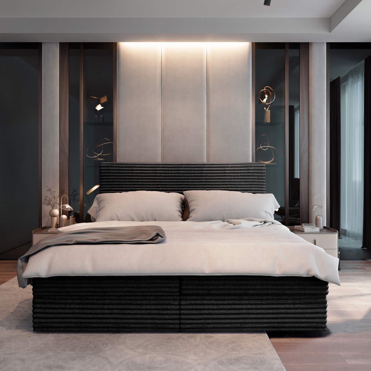 Akciós Piza boxspring ágy +ajándék fedőmatrac +ingyenes kiszállítás RR