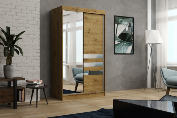 Akciós Henry 120 cm gardróbszekrény +ingyenes kiszállítás